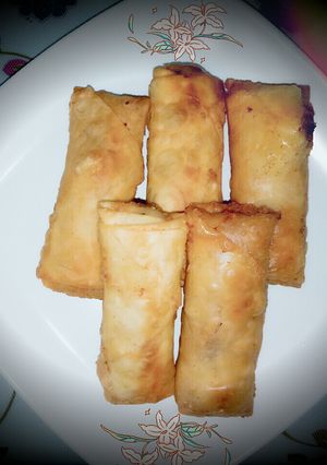 Foto resep 01. "Pisang coklat Mozarella😊