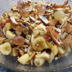A picture of Fresh fruits and dry fruits chat.