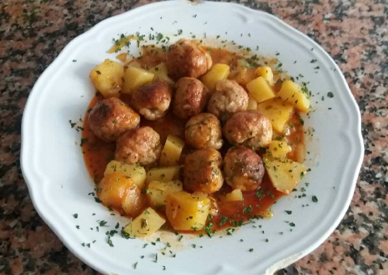 Albóndigas de carne y chorizo