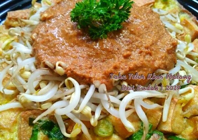 Resep: Tahu Telur Bumbu Kacang Khas Kota Malang 02.02.2019 Menu Enak Dan Mudah Dibuat