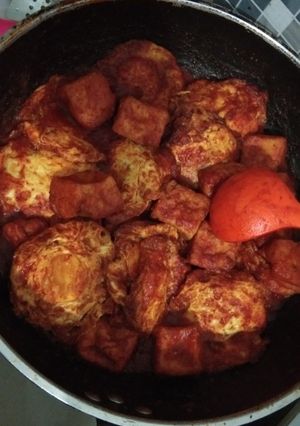 Foto resep Telur mata sapi bumbu bali 😘
