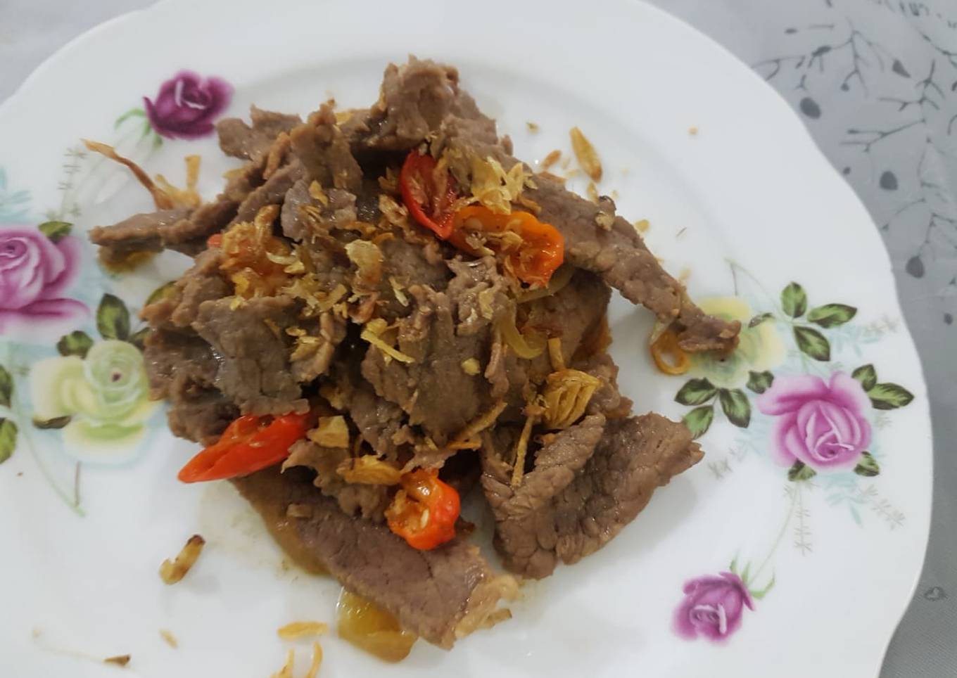 5.Beef teriyaki empuk dan enaaak!!!