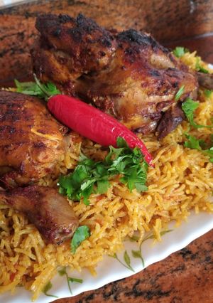 صورة لوصفة كبسة دجاج