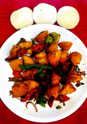 A picture of Masala Idli.