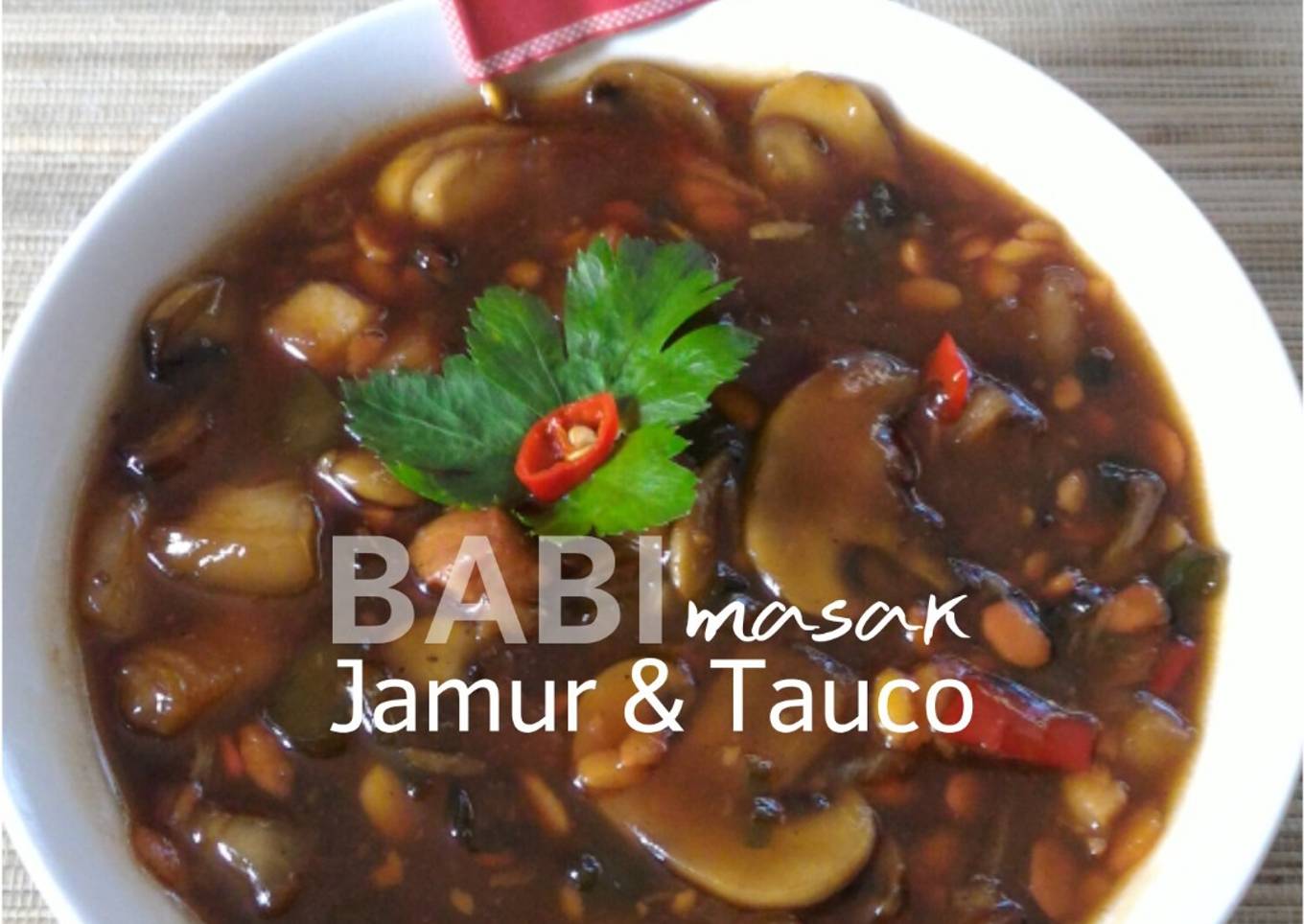 Babi Jamur Tauco