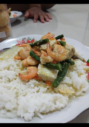 Foto resep Sayur Lodeh Kacang Panjang, Udang Tempe dan Tahu
