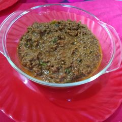 A picture of Bhuna kheema.