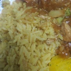 A picture of Saffron Yellow Rice.