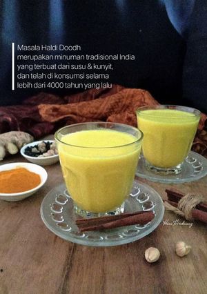 Foto resep Turmenic Latte/Golden Milk/Masala Haldi Doodh
