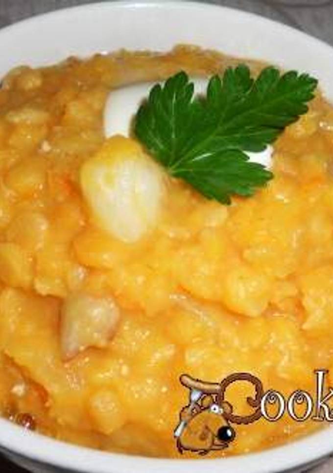 Гороховая каша с салом