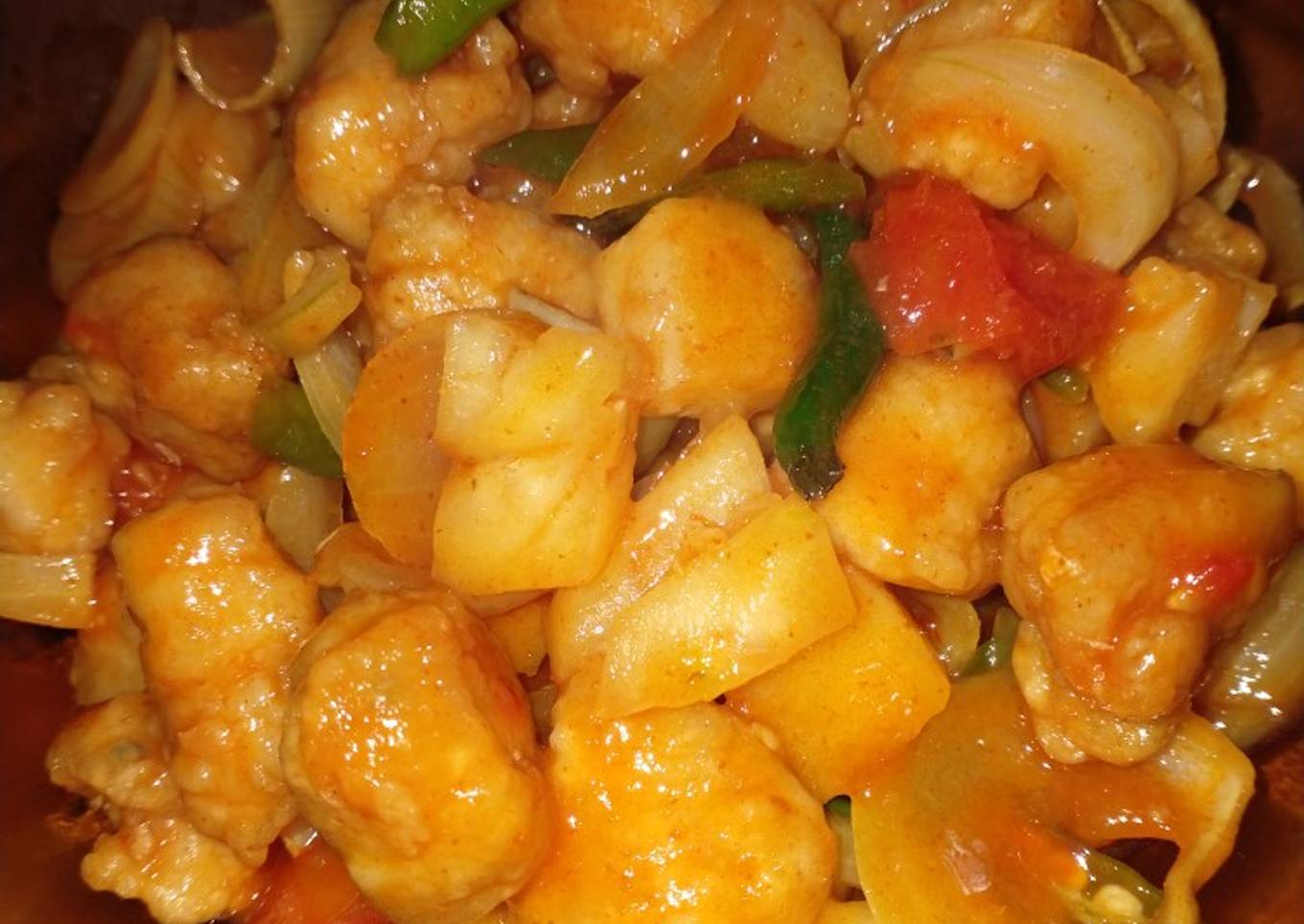 Ayam goreng asam manis pedas