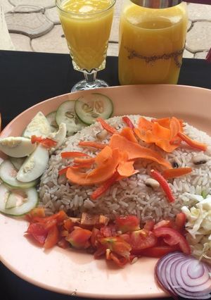 Garau garau da lemon mango ainihin hoton girkin
