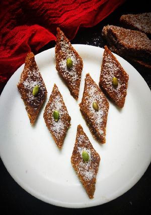 A picture of Instant MoongDal Chocolaty Barfi.