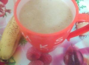 صورة لوصفة ميلك شيك الموز