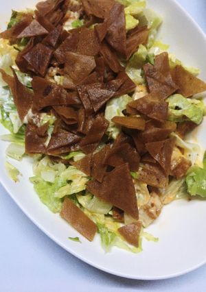 صورة لوصفة سلطة سيزر 🥗••