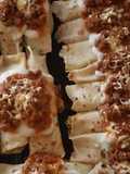 Canelones de acelga, choclo, pollo ricotta y de acelga, ricotta, zanahoria