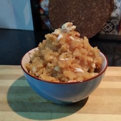 A picture of Moong dal halwa.