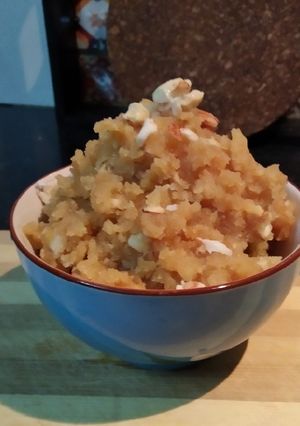 A picture of Moong dal halwa.