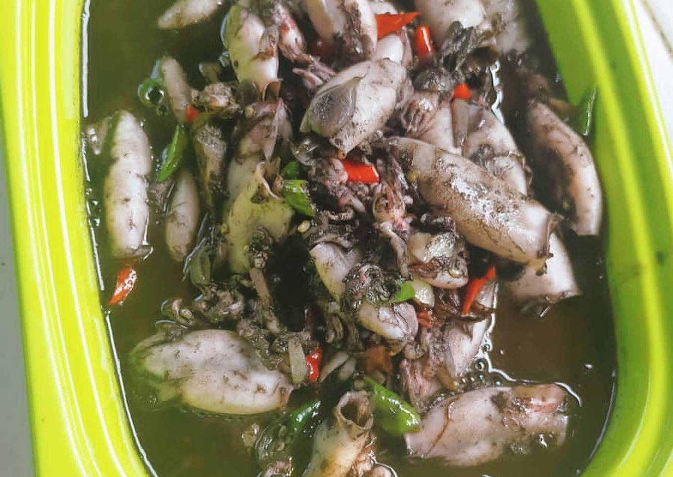 Cumi goreng saus hitam