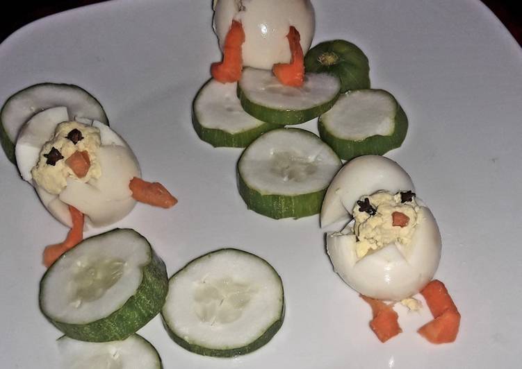 Recipe of Award-winning Hatch Deviled Egg Chicks