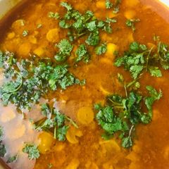 A picture of Mushroom Masala curry.