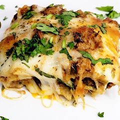 A picture of Easy Lasagna Recipe With Red And Cream Cheese Sauce.