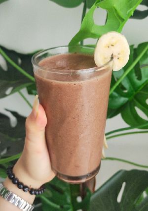 Hình của món Sinh tố chuối socola đậu nành.