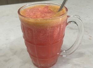 Hình của món Nước ép táo dưa hấu.