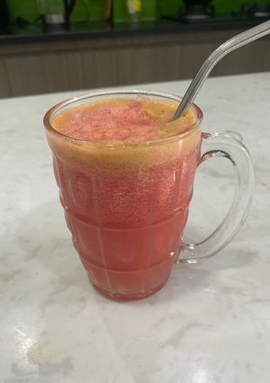 Hình của món Nước ép táo dưa hấu.