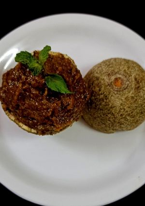 A picture of Wood apple chutney.