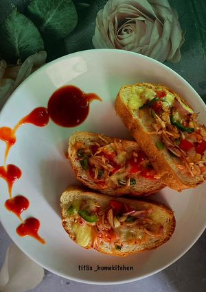 A picture of Indo-Italian Bruschetta.