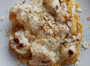 Foto principal de Coliflor a la sobrasada gratinada con bechamel de Idiazábal