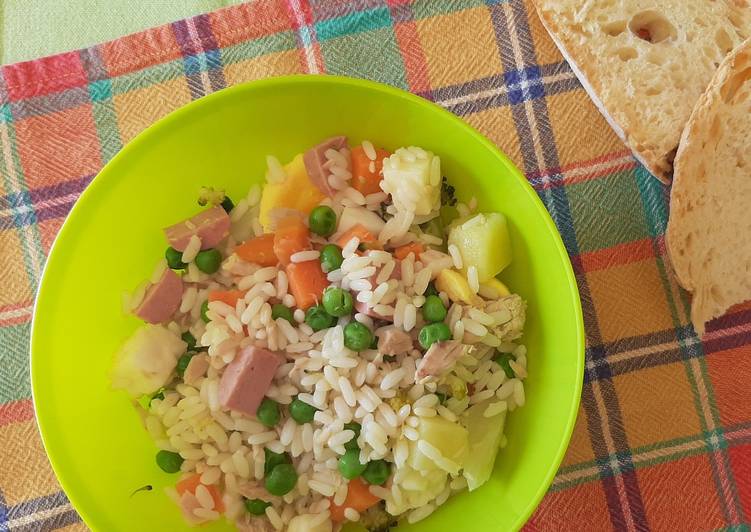 Insalata di riso per bambini