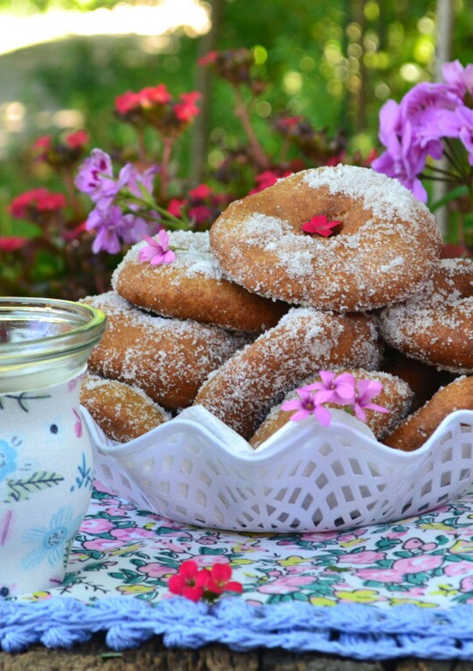 Una foto de Tortas fritas dulces de naranja y harina integral❤