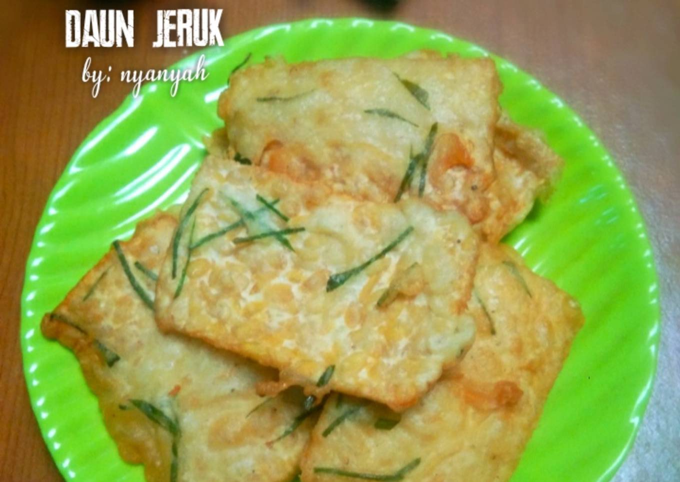 Tempe goreng daun jeruk