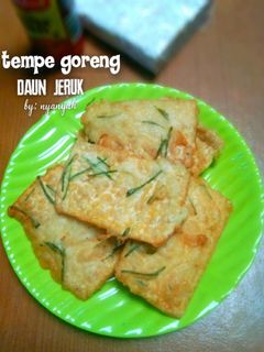 Foto resep Tempe goreng daun jeruk