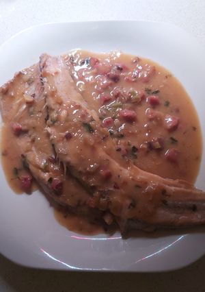 Una foto de Trucha a la sidra