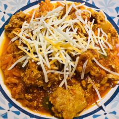 A picture of Quick Ground Turkey 🦃 Chili 🌶️.