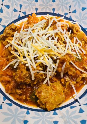 A picture of Quick Ground Turkey 🦃 Chili 🌶️.