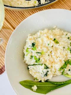 Medvehagymás risotto recept fotója