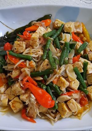 Foto resep Tumis tempe kacang panjang ala zeze
