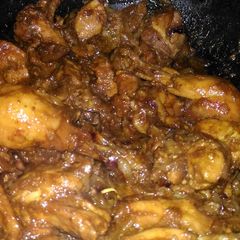 A picture of Malabari chicken curry.