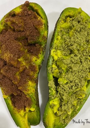 Hình của món Tráng miệng 🍨🍮 : Bơ Cacao - Bơ Matcha.