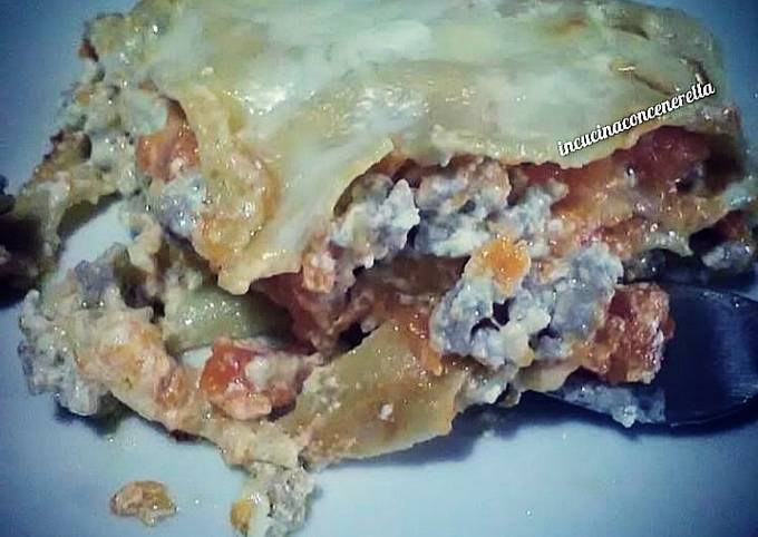 Lasagna zucca e salsiccia