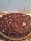 Torta de chocolate, avena y frutillas sin azúcar 🍓🍓🍫