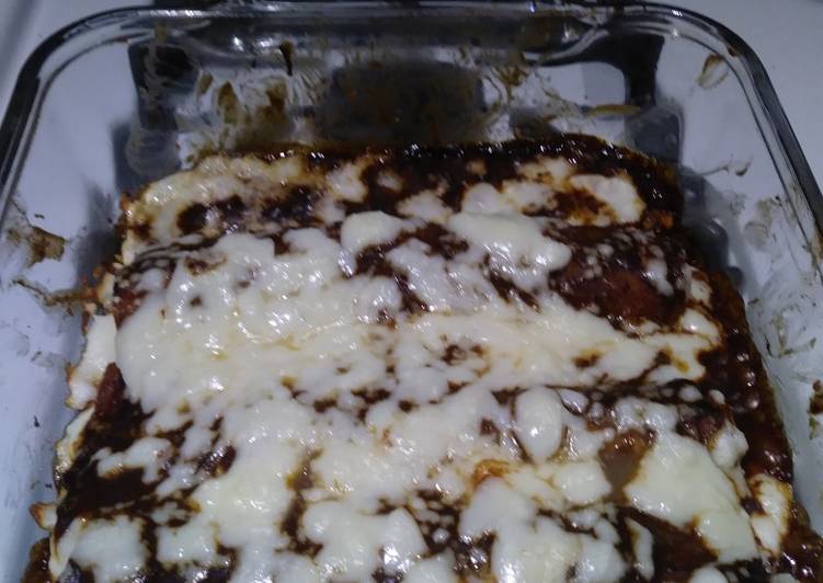 Recipe of Any-night-of-the-week Simple Pork Mole Enchiladas