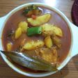 Potato Rahu Fish Curry