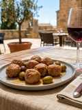 Albóndigas de cerdo con olivas verdes de Caspe