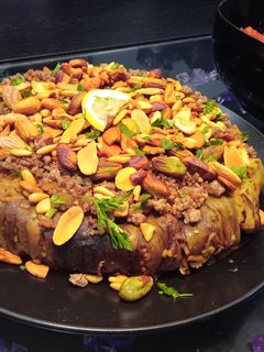 صورة لوصفة مقلوبة الباذنجان
