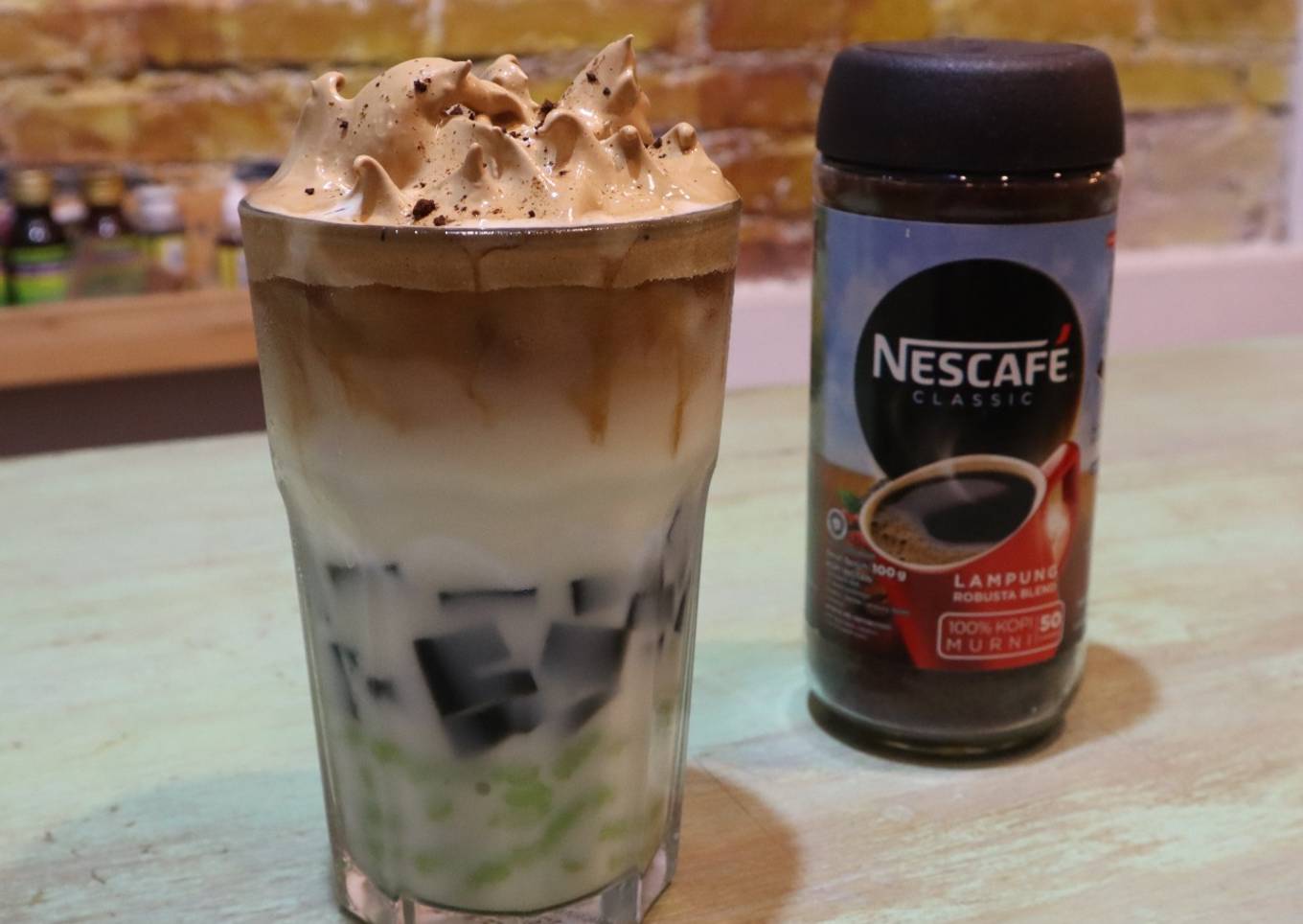 CICENDAL || Cincau Cendol Dalgona 🍹